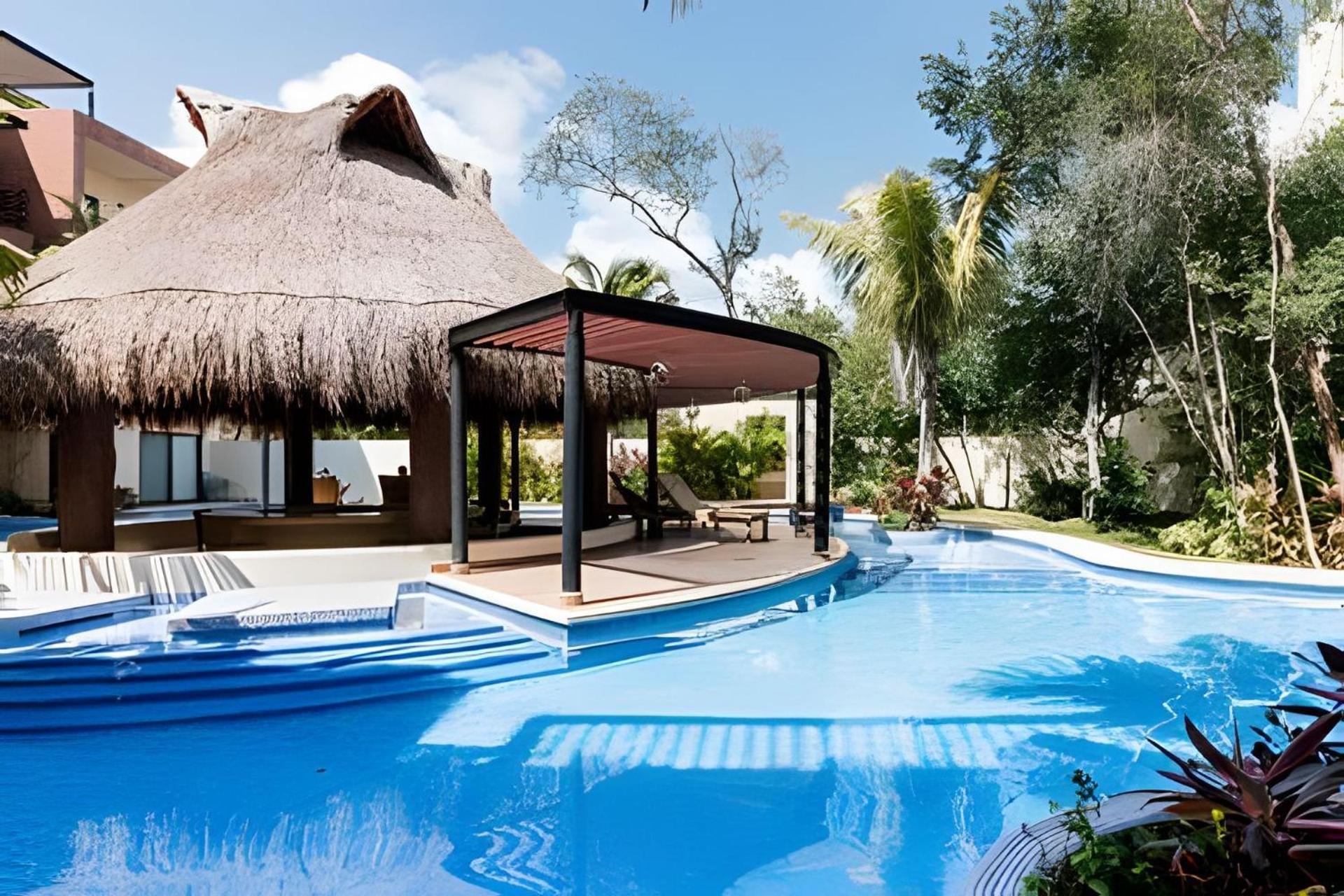 Casa De Lujo Ka'An Maya Acceso Swimup A La Piscina ตูลุม ภายนอก รูปภาพ